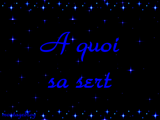 A quoi sa sert de promettre la lune si on a meme pas les étoiles